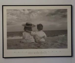 Betsy Cameron Art Print Of Two Children On The Beach