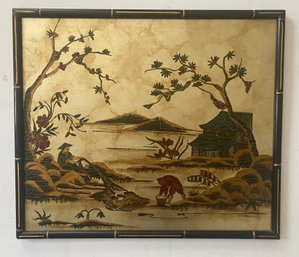 Original Artwork Hand-painted On Gold Leaf By Katherine Henick