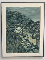 Limited Edition Print Titled 'Cadaqus' By British Artist Richard Beer