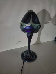 Bell Shaped Blue Table Lamp