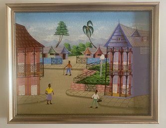 Vintage Folk Art By Haitian Artist Alexandre Wilson