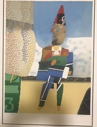 Limited Edition Lithograph Pencil Signed  By Max Papart Titled Clown