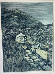 Limited Edition Color Etching And Aquatint Titled 'Cadaqus' By The British Artist Richard Beer (1928-2017).