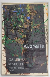 Affiche Lithographique  Original Riopelle 1976