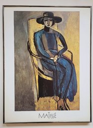 Vintage Pint Of HENRI MATISSE ' Le Portrait Of Greta Prozor ' Printed In France