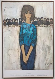 Vintage Poster Print ' The Fisrt Day In School ' By JEF WAUTERS