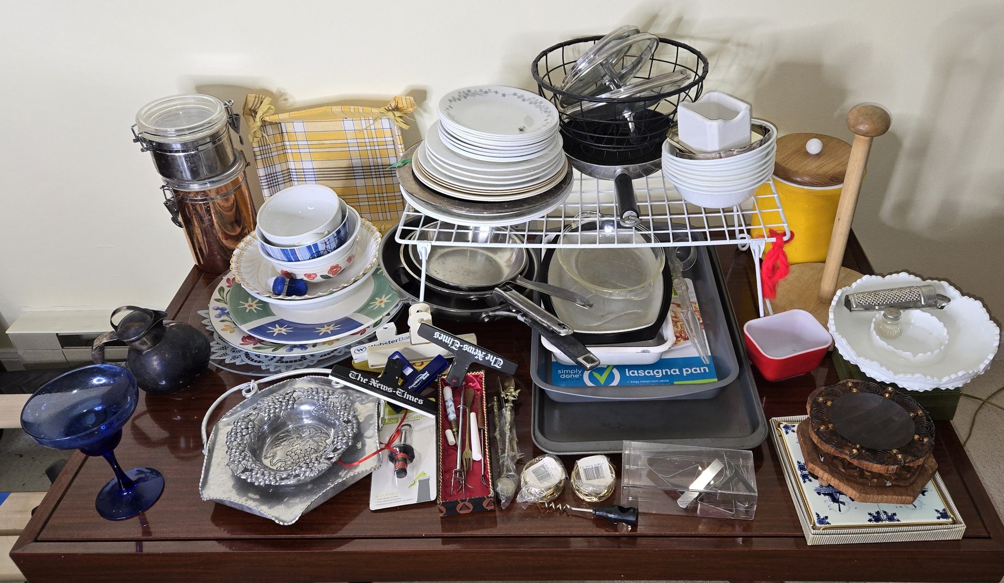 Collection Of Kitchenware And Decorative Items Includes Various Vintage ...
