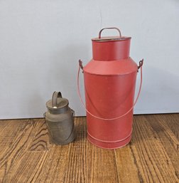Vintage Metal Milk Cans