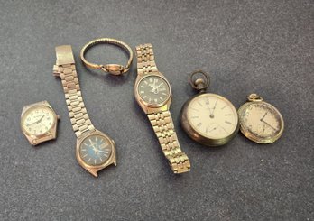 Vintage Collection Of Six Classic Timepieces