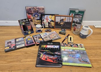 Nostalgic Collection Of Vintage Stock Car Racing And Motorsports Memorabilia.