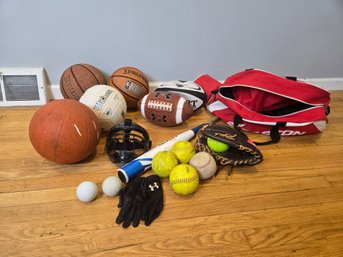 Assortment Of Mixed Sports Equipment