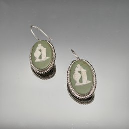 Wedgewood Jasperware Sterling Silver Earrings