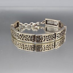 Brighton Deco Lace Scrolls Silver Plated Bracelet