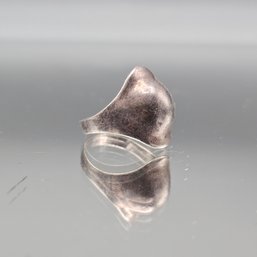 Vintage Sterling Silver 925 Signet Ring Heavy Patina Size 88.5 Unisex