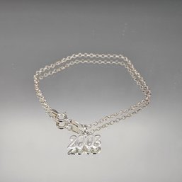 Vintage 2003 Sterling Silver Commemorative Bracelet  Made In Italy, 7