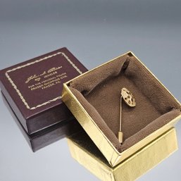 Vintage Gold Tone Sand Dollar Stick Pin  John L. Rice Jeweler