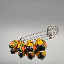 Hand-Painted Russian Matryoshka Nesting Doll Charm Kilt Pi