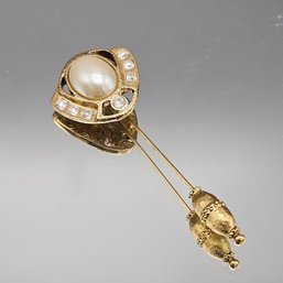 Vintage Art Deco Faux Pearl Stick Pin