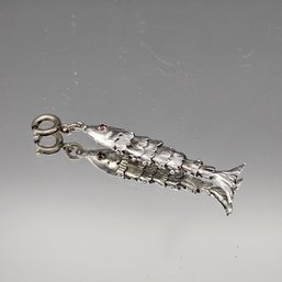 Vintage Articulated Silver Tone Fish Charm