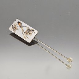 Vintage Reed & Barton Damascene Bird Stick Pin