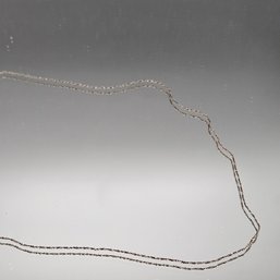 Vintage Sterling Silver Rope Chain Necklace, 20' Fine 925 Silver Twist Chain