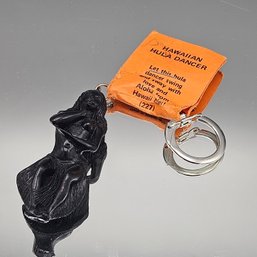 Coco Joe's Hula Dancer Keychain - Genuine Lava - Made In Hawaii