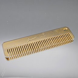 Judith Leiber Vintage Gold-Tone Pocket Comb - Made In Italy