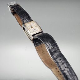 Gruen Curvex 208-980.163 Tank Watch  Swiss Quartz, Silver-Tone Base Metal