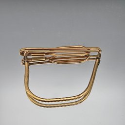 A&Z 12K Gold Filled Snake Chain Tie Clip With Security Chain Listing Highlights
