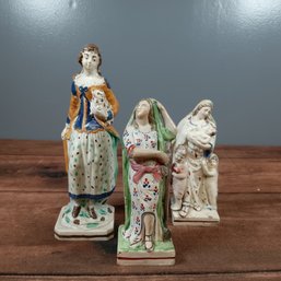 Set Of 3 Porcelain Women