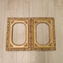 Picture Frame P101 Gold Oval Wooden Ornate Design Vintage Baroque Glam