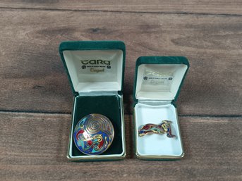 2 Tara Ware Dublin Ireland Celtic Enamel Pins