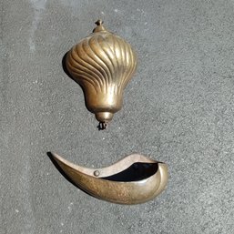 Italian Art Deco Brass Water Cistern & Basin/Lavabo