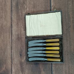 Set 6 EPNS Silver Plated Butter Knifes/Presentation Box