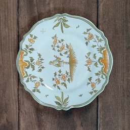 Italian Faience Hand-Painted Ceramic Plate