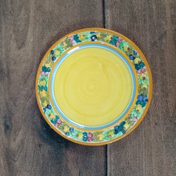 Italian Majolica Della Robbia Fruits Pattern Plate