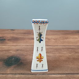 H&D Quimper Tin Glaze Vase 7' Ambrose