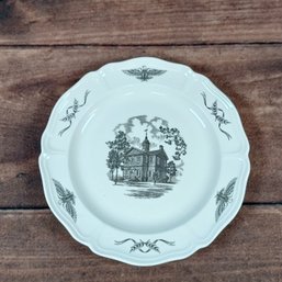 Wedgwood PHILADELPHIA State House Independence Hall 10.5' Dinner Plate,Wanamaker