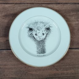 Royal Worcester Wrendale Designs Salad/Dessert Plate With Ostrich