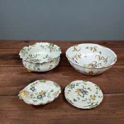 Cantagalli Italian Majolica Plate, Bowls