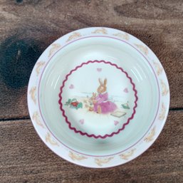 SWEET HEARTS BUNNYKINS Royal Doulton Baby Plate 6.25'