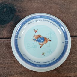 Peter Rabbit Child's Plate, Wedgwood, Peter Rabbit, Circa 2001