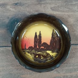 Art Deco Royal Doulton Poplars At Sunset D3416 Plate