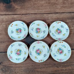 6 Royal Tuscan Bouquet Made In England Bone China Demitasse Saucer