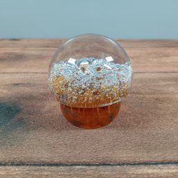 Gran Wrff, Kosta Boda, Sweden  Scandinavian Art Glass Mushroom Paperweight 1970s