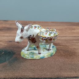 Desvres French Faience Donkey Sal