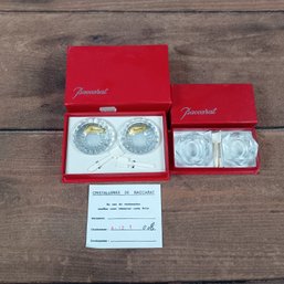 BACCARAT Caviar Bowl Server Sets In Box