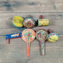 Vintage Tin Noise Makers