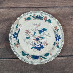Antique Staffordshire English Porcelain Chinoiserie Plate- Chips
