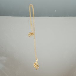 14K Karen Lynne Triple Heart Necklace- 1.27 Grams